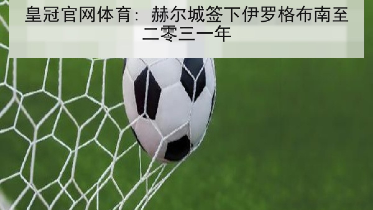 皇冠官网体育: 赫尔城签下伊罗格布南至二零三一年